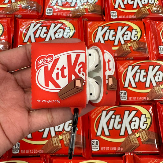 Red Chocolate Bar Airpods Case